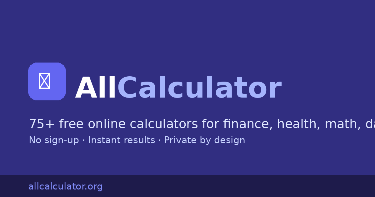 Countdown Calculator — Days, Hours & Minutes | All Calcul...